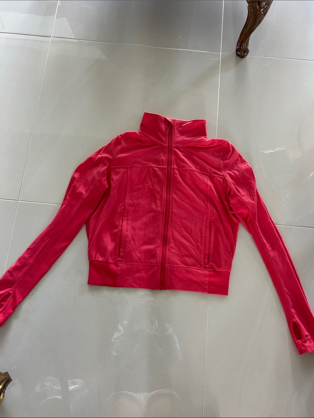 lululemon athletica Hot Pink Zip-Front Bomber Jacket